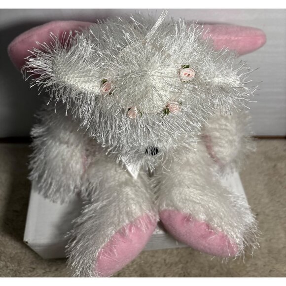 Ganz Plush Angel Bear HV5783 Amy Heritage Collection Pink Wings & Flowers 2001 - Picture 10 of 10